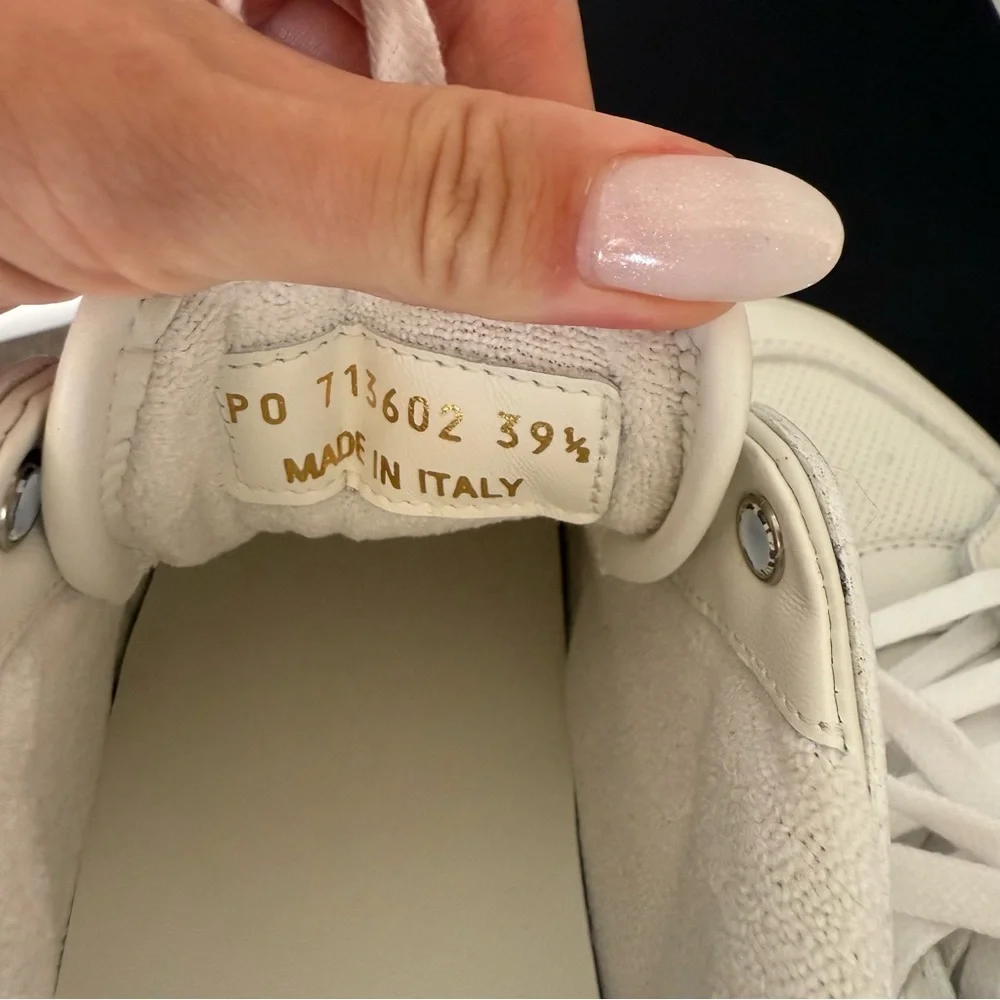 Saint Laurent YSL SL/61 lace-up white leather sneakers EU39.5, US9 - Picture 11 of 13